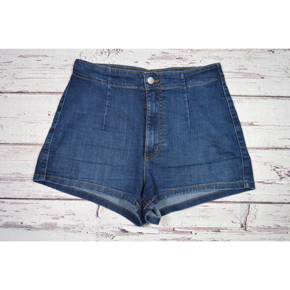 Wild Fable Highest Rise Denim Shorts Women's Juniors Size 10/30R Pre-Owned - Picture 2 of 11
